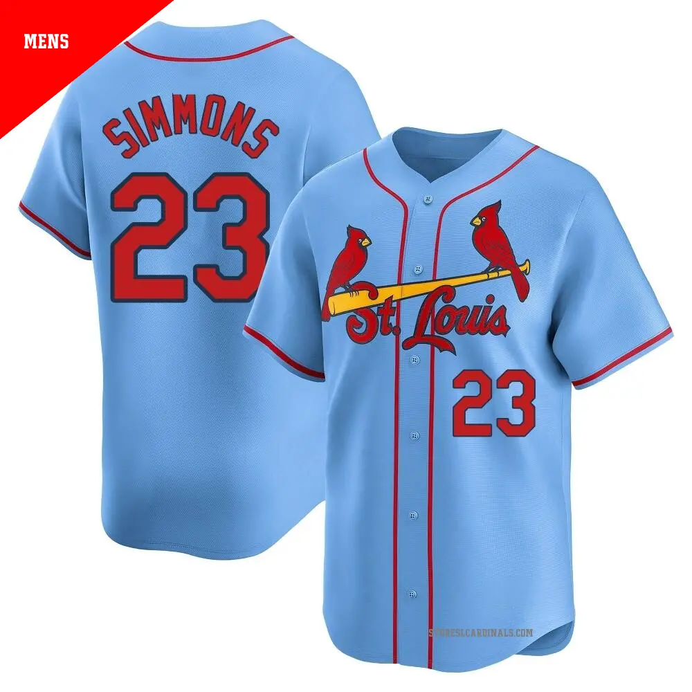 【中古】ロサンゼルス・ラムズ ウィリアムズ 23 ユニフォーム Mサイズ Men's #23 Ted Simmons St. Louis Cardinals Light Blue Limited