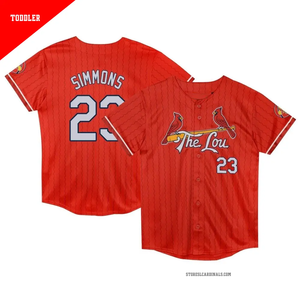 Toddler ＃23 Ted Simmons St. Louis Cardinals Red Limited Preschool 2024 City Connect Jersey