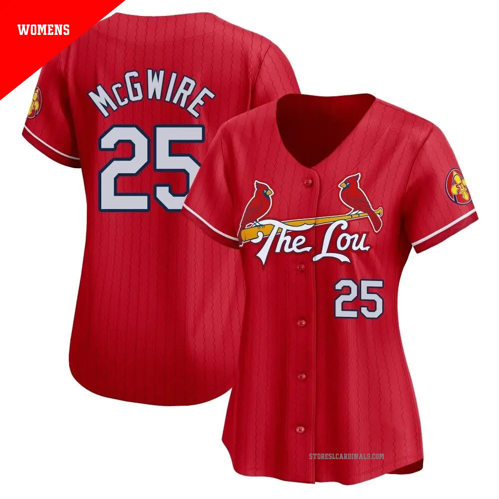 だ*お様 MLB Cardinals 25 MCGWIRE ユニフォーム ST. LOUIS CARDINALS MARK MCGWIRE #25 RED MESH Majestic Size