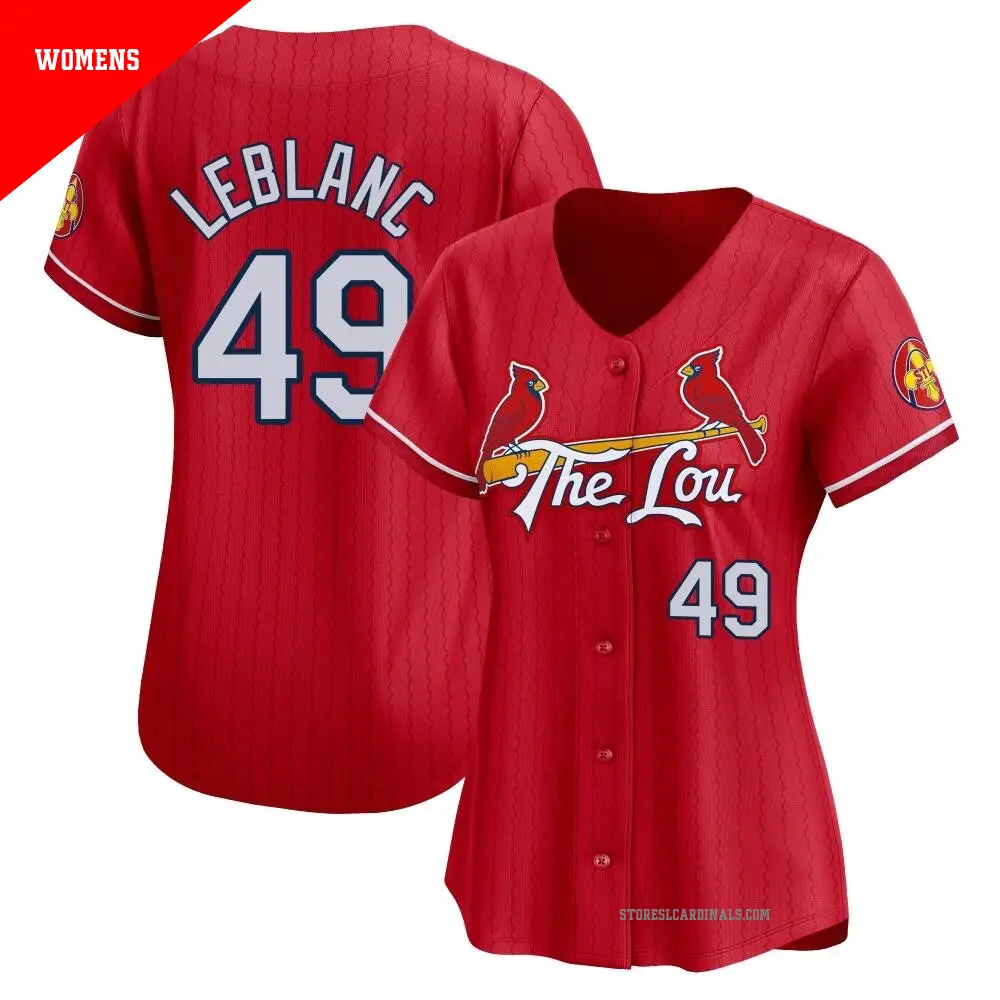 Women's ＃49 Wade LeBlanc St. Louis Cardinals Red Limited 2024 City Connect Jersey