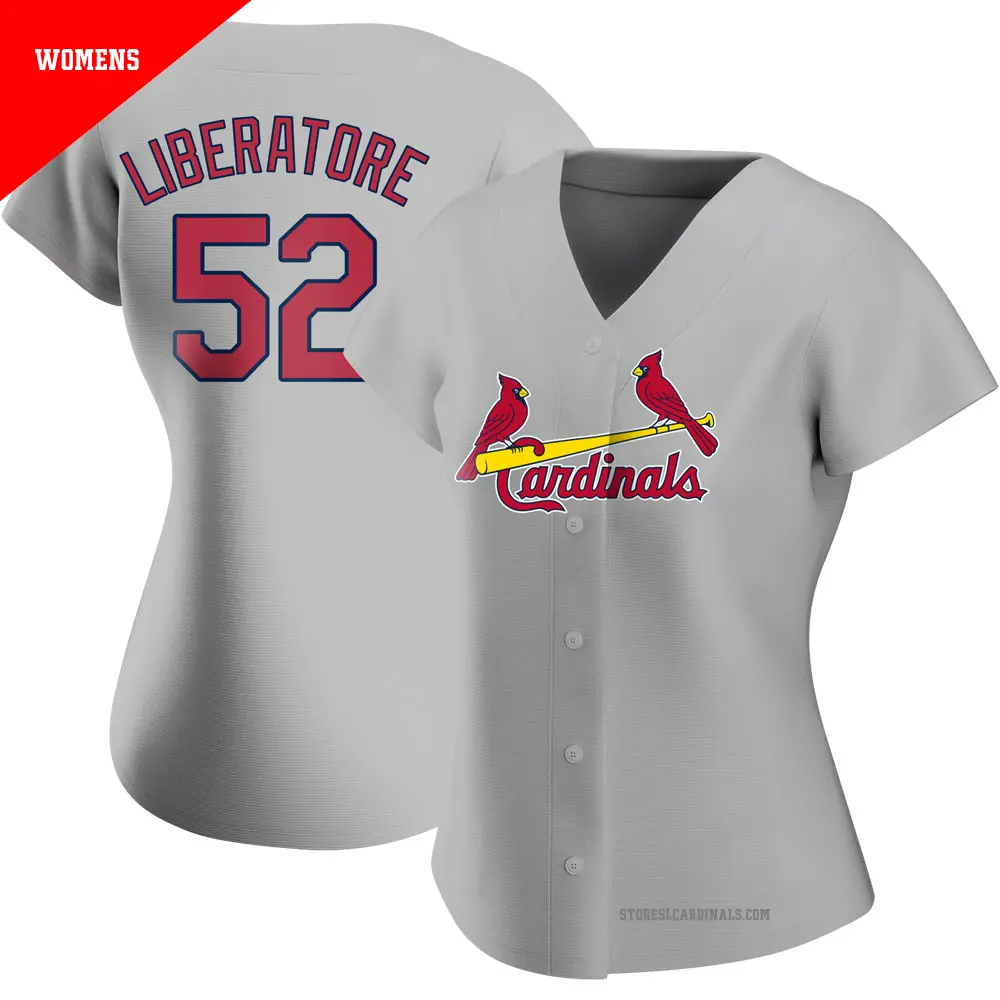 Women's ＃52 Matthew Liberatore St. Louis Cardinals Gray Authentic Road Jersey