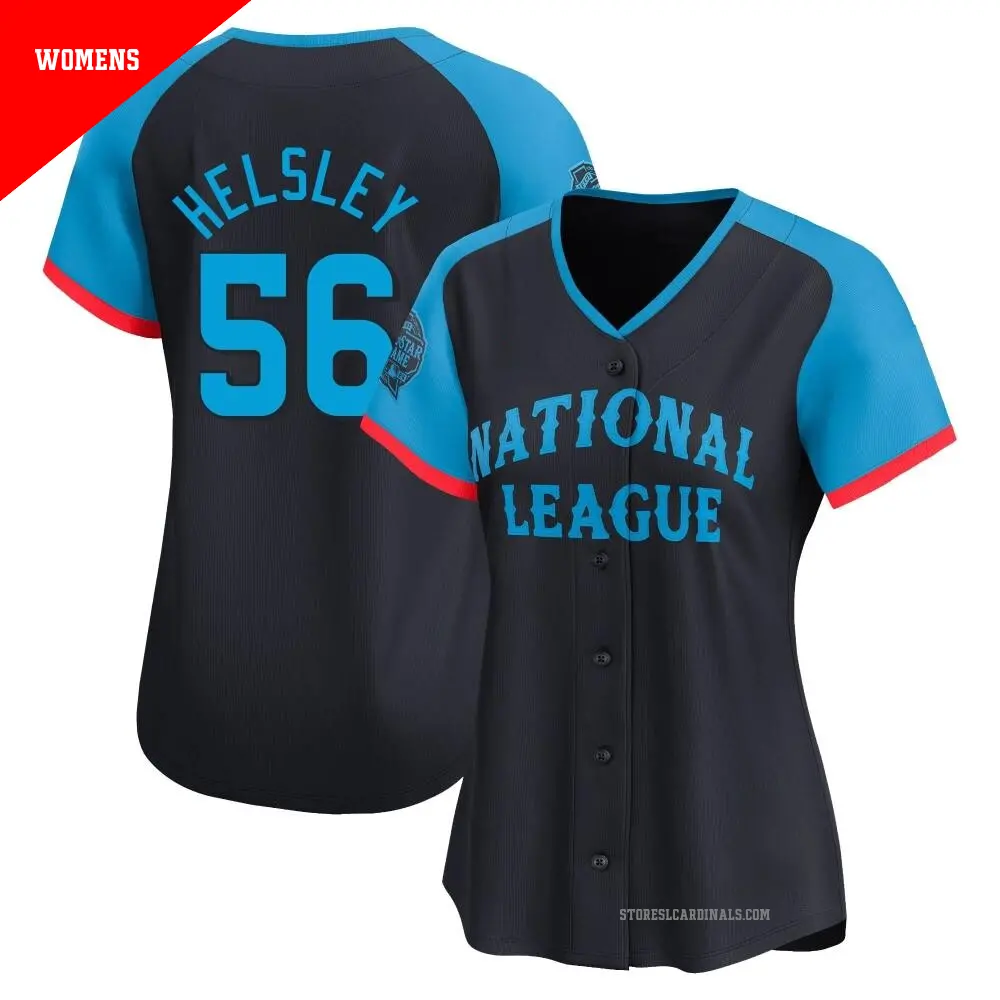 Women's ＃56 Ryan Helsley St. Louis Cardinals Navy Limited National League 2024 All-Star Game Jersey