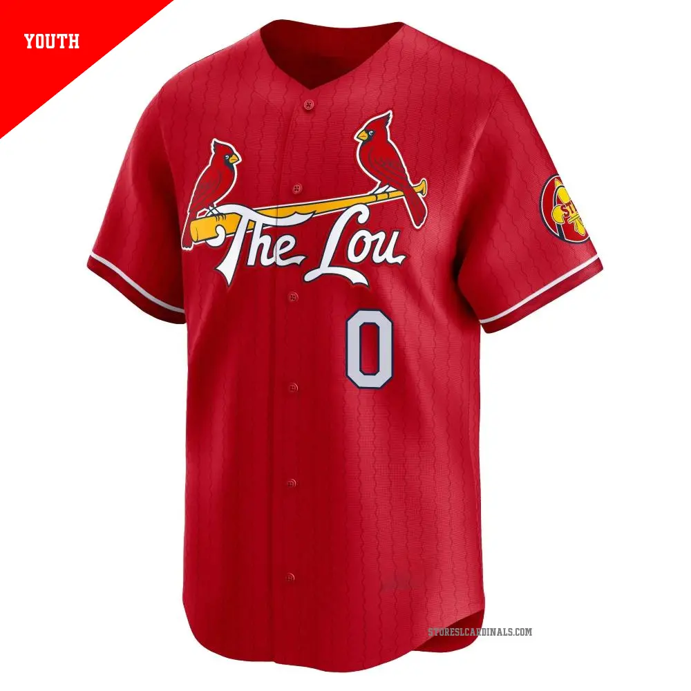 Youth #0 Masyn Winn St. Louis Cardinals Red Limited 2024 City