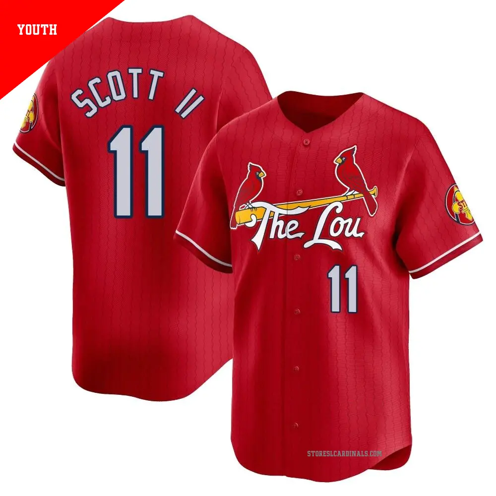 Men's #11 Victor Scott II St. Louis Cardinals Red Limited 2024