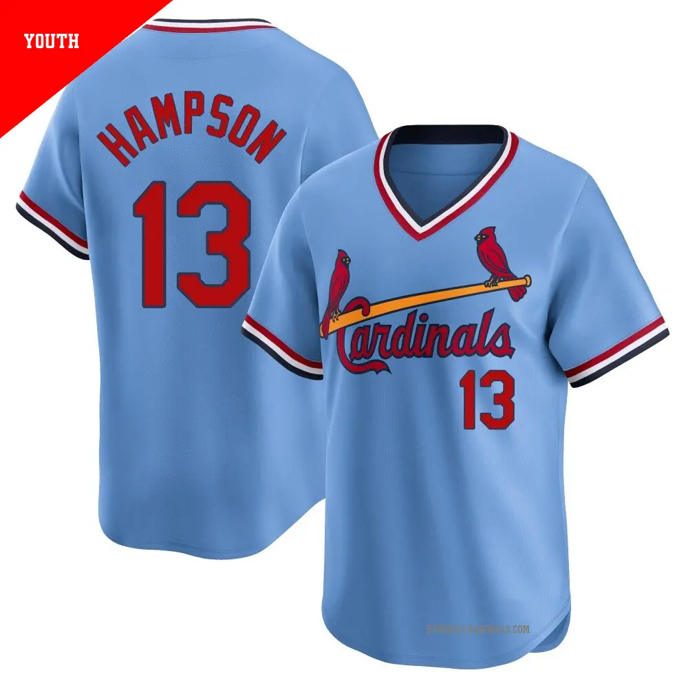 Women's #13 Garrett Hampson St. Louis Cardinals Black Replica