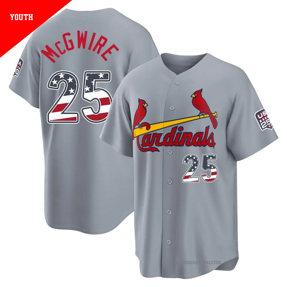 Women's #25 Mark McGwire St. Louis Cardinals White Limited Home Jersey
