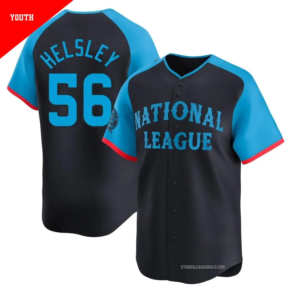 Youth ＃56 Ryan Helsley St. Louis Cardinals Navy Limited National League 2024 All-Star Game Jersey